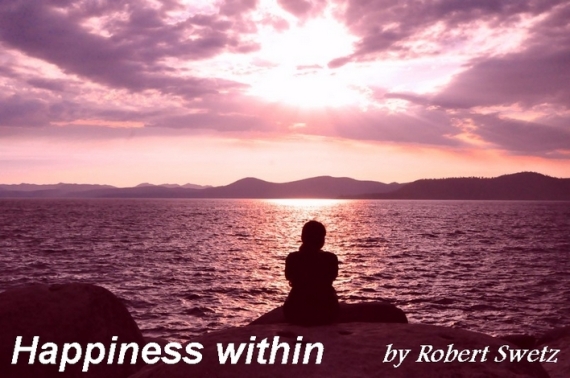 Happiness within book by Robert Swetz